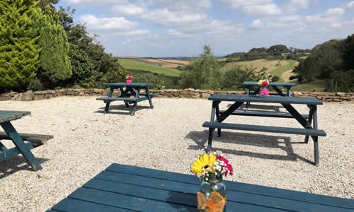 Enjoy breakfast on the patio at The Liscawn Hotel